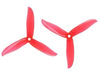 DALPROP Cyclone T5047C Pro 3-blade Transparent Red POPO Propeller for Racing Drone [1505513-tr]